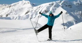 Person in the snow