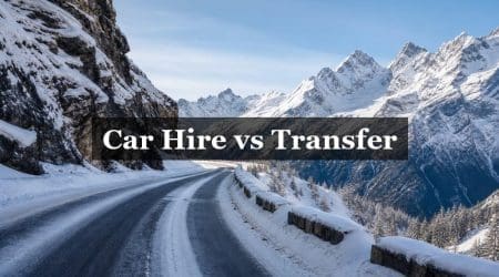 Conducir por los Alpes franceses en invierno: ¿sería mejor reservar un traslado?