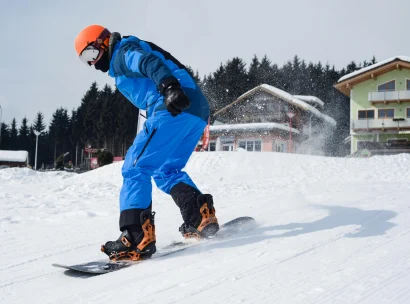 Skier in the snow